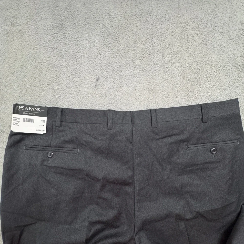 Jos. A. Bank NWT Men's Executive Dress Pants‎ Tagged Size 44R Grey 100% Wool